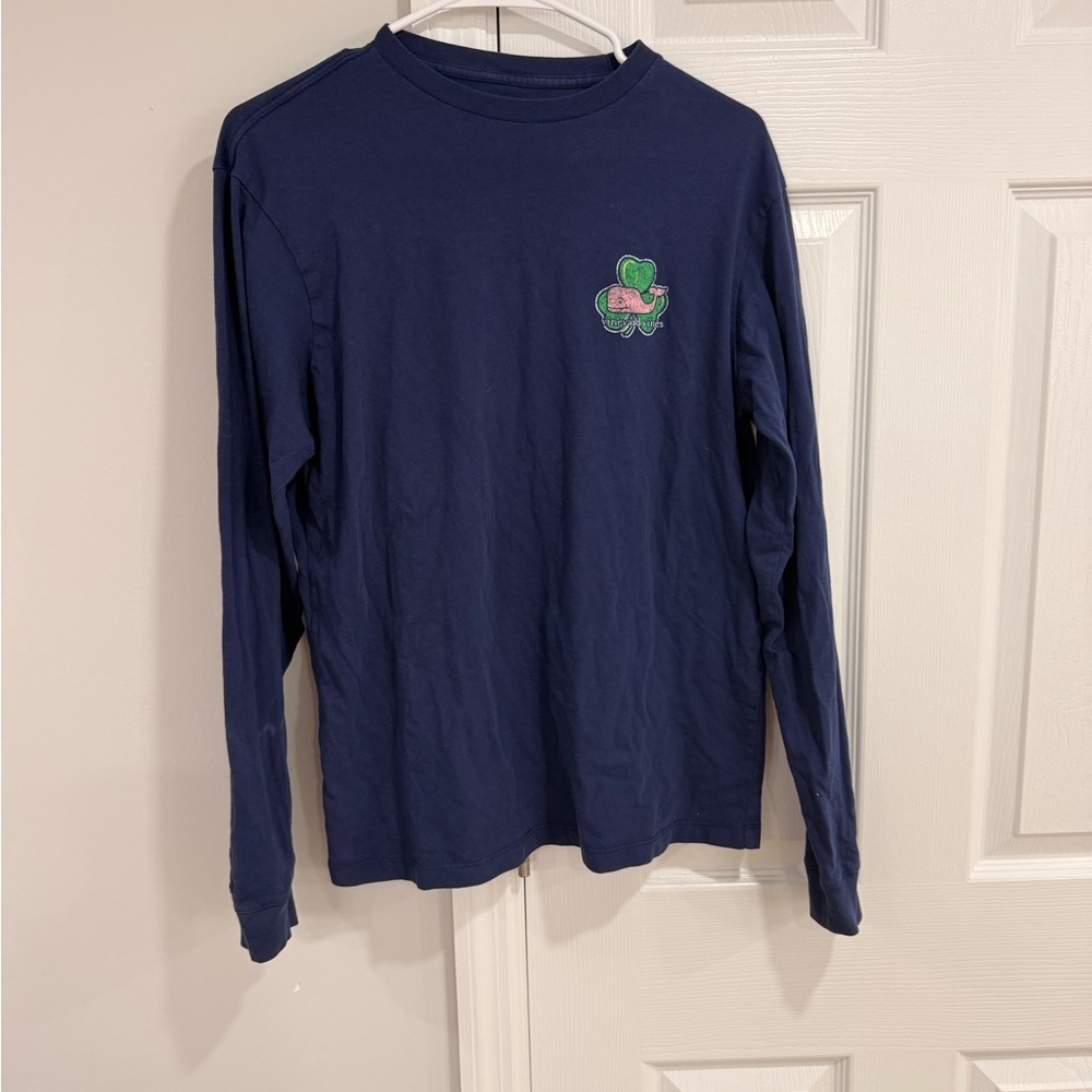 Vineyard Vines Navy Long Sleeve men Tee